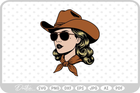 Cowgirl SVG DottieDigitals 