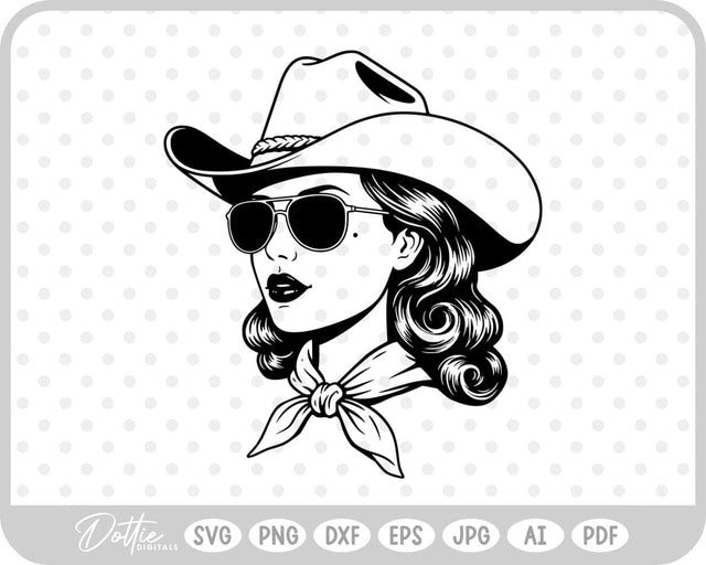 Cowgirl SVG DottieDigitals 