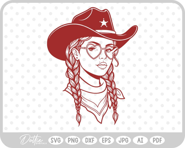 Cowgirl SVG DottieDigitals 