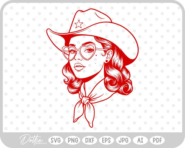 Cowgirl SVG DottieDigitals 
