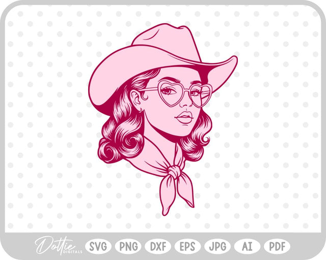 Cowgirl SVG DottieDigitals 