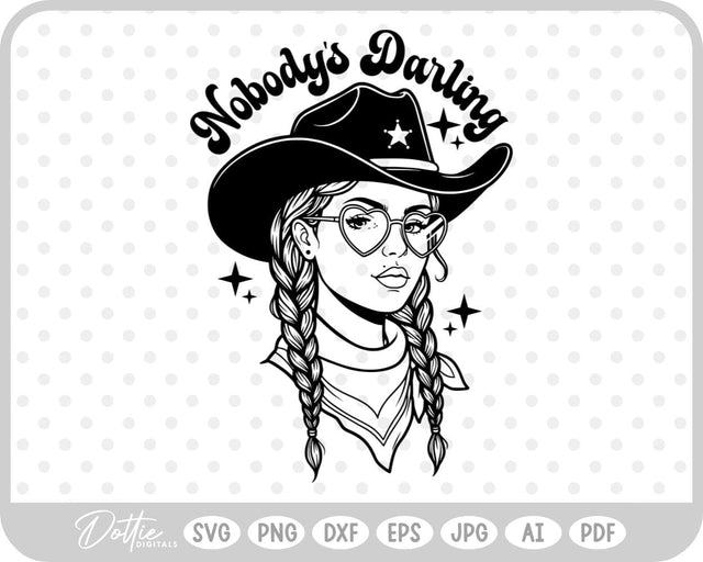 Cowgirl SVG DottieDigitals 