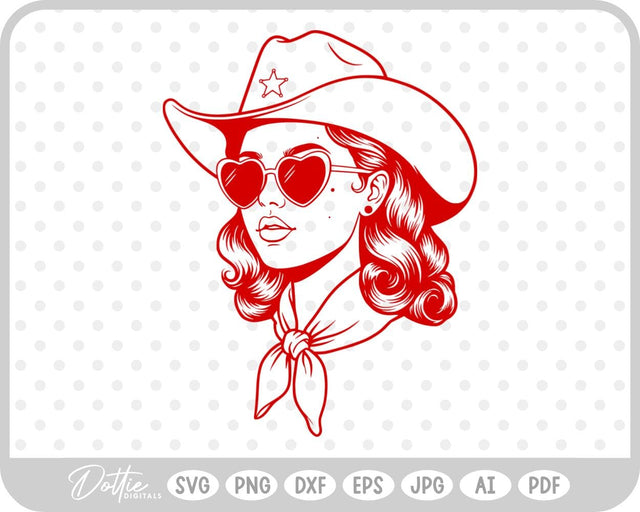 Cowgirl SVG DottieDigitals 