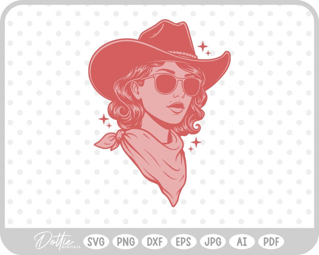 Cowgirl SVG DottieDigitals 