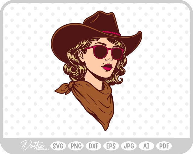 Cowgirl SVG DottieDigitals 