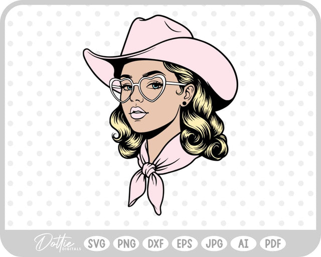 Cowgirl SVG DottieDigitals 