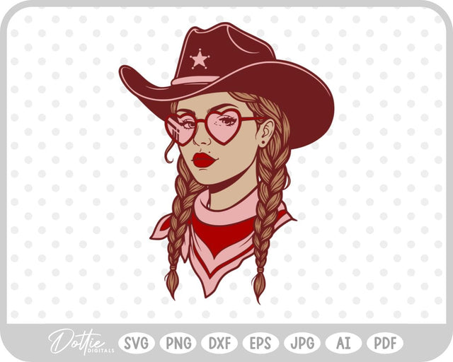 Cowgirl SVG DottieDigitals 