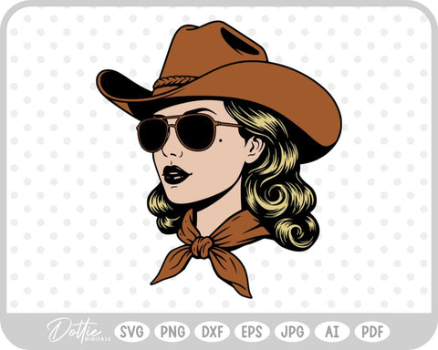Cowgirl SVG DottieDigitals 