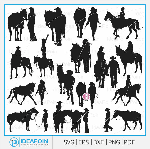 Cowgirl svg, Horse SVG File, Cowgirl svg bundle, Horse silhouette, Cowgirl Vector, Cowgirl boot svg, Western Silhouette, Rodeo svg, Horse svg, SVG Dinvect 