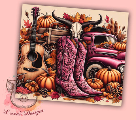 Cowgirl Tumbler, Western Boots PNG, Rustic Country Design, Yeehaw Drinkware, Country Girl Gift, Sublimation Tumbler, Western Decor Sublimation Lara' s Designs 