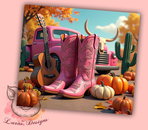 Cowgirl Tumbler, Western Boots PNG, Rustic Country Design, Yeehaw Drinkware, Country Girl Gift, Sublimation Tumbler, Western Decor Sublimation Lara' s Designs 