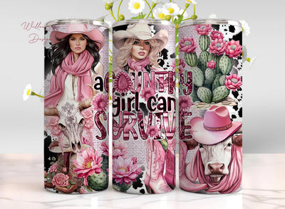 Cowgirl Tumbler Wrap, 20oz Skinny Tumbler Sublimation Design PNG, Rustic Country Girl Western Tumbler Wrap, Yeehaw Cowgirl Boots Download Sublimation WillowSageDesign 