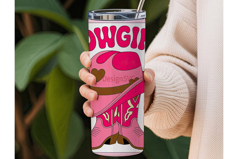 Cowgirl Tumbler Wrap PNG Sublimation DesignSVG 