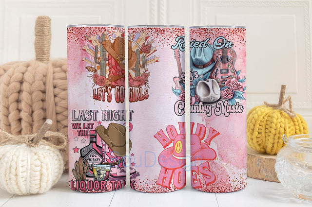 Cowgirl Tumbler Wrap, Rustic Country Girl Western Tumbler Wrap, Yeehaw Cowgirl Boots, 20oz Skinny Tumbler Sublimation Design PNG Download Sublimation BouDesign 