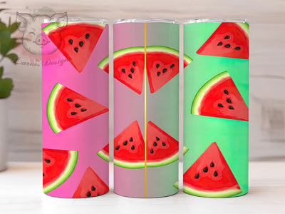 Cowgirl Watermelon Western Tumbler, Western Summer PNG, 20oz Sublimation Wrap, Cowgirl Watermelon Design, Country Western Tumbler, Rustic Fruit Cup, Rodeo Summer Vibes Sublimation Lara' s Designs 
