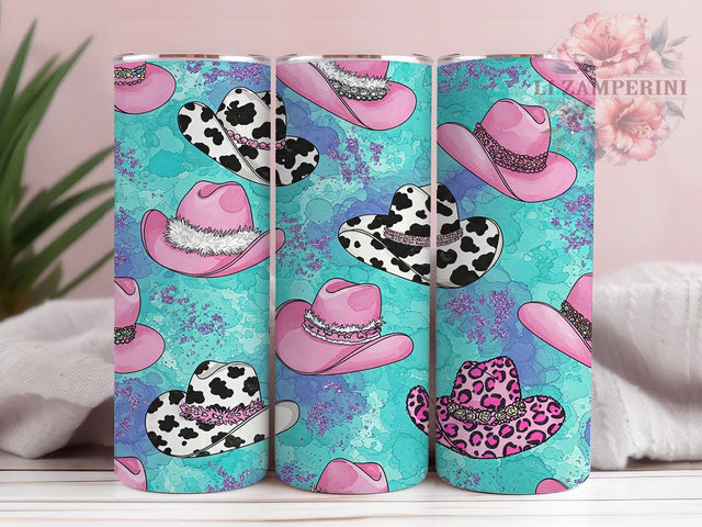 Cowgirl Western Rodeo 20oz Tumbler, Western Tumbler, Rodeo Tumbler, Cowgirl Hat Wrap, Country Girl Tumbler, Sublimation Tumbler, 20oz Tumbler Wrap Sublimation Li Zamperini 