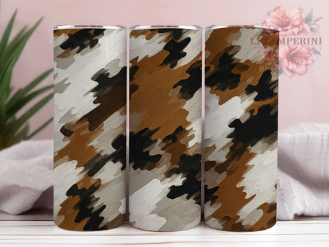 Cowhide Black and Brown Tumbler Wrap, Sublimation Tumbler, 20oz Tumbler Design, Black And Brown Wrap, Rustic Tumbler, Animal Print Tumbler, Cow Print Sublimation Sublimation Li Zamperini 