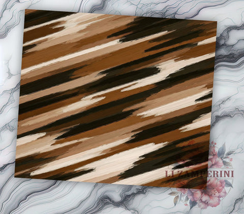 Cowhide Black and Brown Tumbler Wrap, Sublimation Tumbler, 20oz Tumbler Design, Black And Brown Wrap, Rustic Tumbler, Animal Print Tumbler, Cow Print Sublimation Sublimation Li Zamperini 