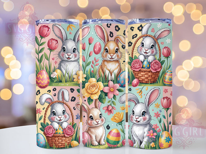 Cowhide Leopard Easter Bunny Tumbler, Leopard Bunny Tumbler, Easter Bunny Wrap, Rustic Bunny Wrap, Stylish Bunny Wrap, Sublimation Design, Trendy Gift Idea Sublimation SvggirlplusArt 