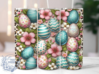 Cowhide Leopard Easter Egg Tumbler, Easter Egg Tumbler, Animal Print Wrap, Stylish 20oz Wrap, Sublimation Design, Trendy Gift Idea, Inspirational Easter Tumbler Sublimation ToriDesigns 