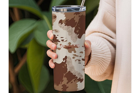 Cowhide Print 20oz Tumbler Wrap Sublimation DesignSVG 