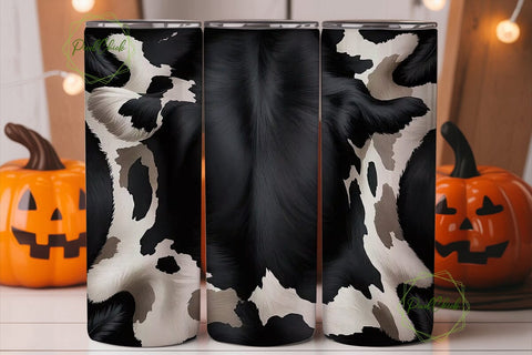 Cowhide Print 20oz Tumbler Wrap Sublimation PixelChick 