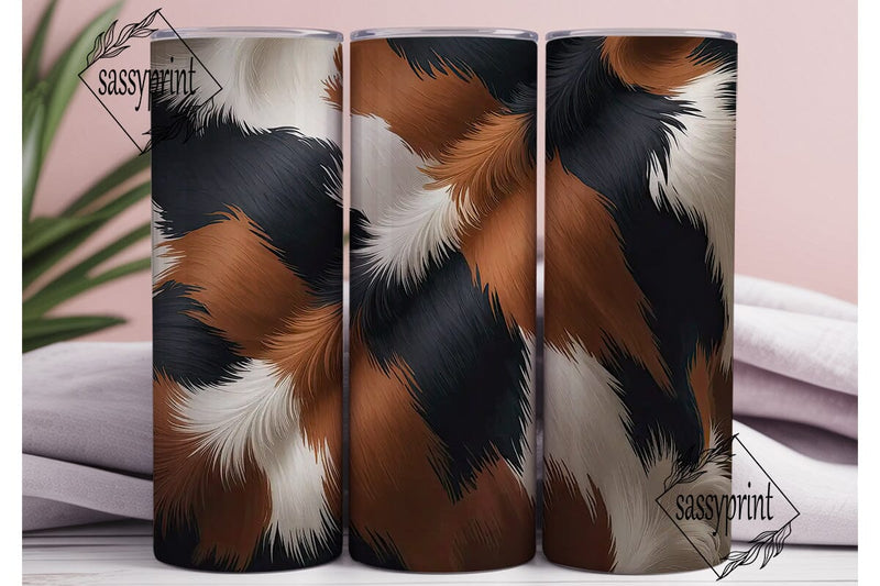 Cowhide Print 20oz Tumbler Wrap Sublimation sassyprint 