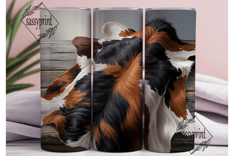 Cowhide Print 20oz Tumbler Wrap Sublimation sassyprint 