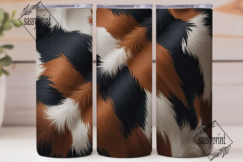 Cowhide Print 20oz Tumbler Wrap Sublimation sassyprint 