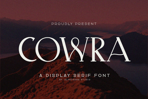 Cowra - Display Serif Font Font Alpaprana Studio 