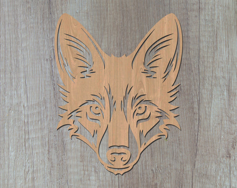 Coyote Laser SVG Cut File, Coyote Glowforge File, Coyote DXF, Coyote Wall Art SVG SVG HappyDesignStudio 
