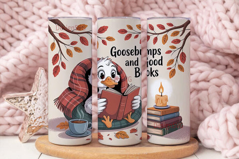 Cozy Autumn Duck 20oz Tumbler Wrap Sublimation DesignSVG 