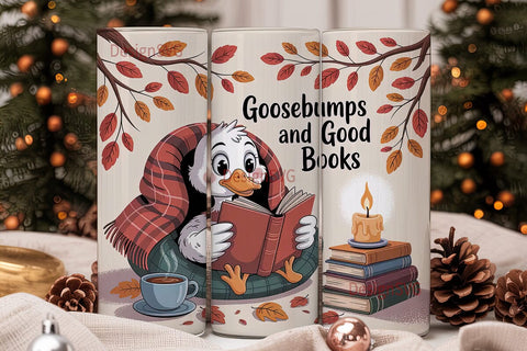 Cozy Autumn Duck 20oz Tumbler Wrap Sublimation DesignSVG 