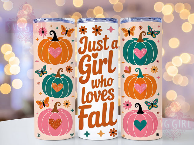Cozy Autumn Lover Fall Girl Tumbler, Autumn Lover Wrap, 20oz Sublimation, Cute Fall Cup, Cozy Autumn Mug, Fall Season Tumbler, Autumn Drinkware Sublimation SvggirlplusArt 