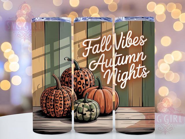 Cozy Autumn Nights Fall Tumbler, Autumn Nights Wrap, 20oz Sublimation, Cozy Fall Cup, Autumn Night Mug, Fall Season Tumbler, Autumn Drinkware Sublimation SvggirlplusArt 
