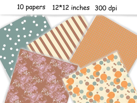 Cozy Autumn PATTERN Fall Spice Party Autumn Fashion - JPEG Digital Pattern GlamArtZhanna 