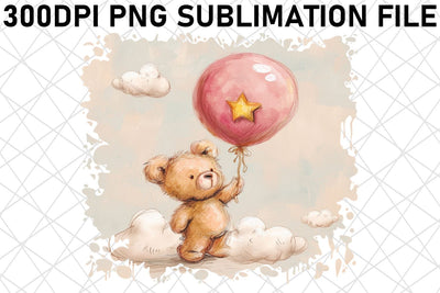 Cozy Bear Watercolor Patterns Sublimation afrosvg 