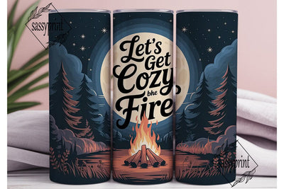Cozy by the Fire 20oz Tumbler Wrap Sublimation sassyprint 