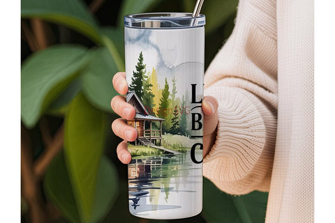 Cozy Cabin Life 20oz Tumbler Wrap Sublimation DesignSVG 