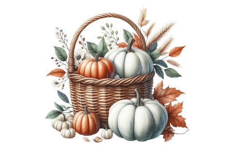 Cozy Caramel & White Fall Clipart Sublimation SVGista 