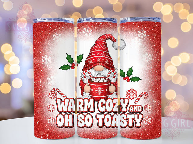 Cozy Christmas Gnome Tumbler, Warm Holiday Wrap, Toasty Sublimation Design, 20oz Festive Gnome Tumbler, Whimsical Holiday Mug, Cute Cozy Cup, Winter Gnome Art Sublimation SvggirlplusArt 