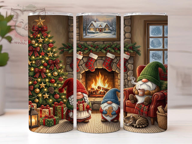 Cozy Christmas Gnomes 20oz Tumbler, Cozy Christmas Gnome, Christmas Gnomes, Gnome Tumbler Wrap, Cozy Gnome Tumbler, Christmas Tumbler, Cozy Christmas PNG, 20oz Tumbler Wrap Sublimation Lara' s Designs 