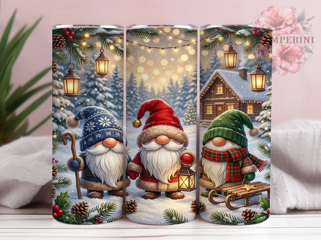 Cozy Christmas Gnomes 20oz Tumbler, Cozy Christmas Gnomes, Christmas Gnomes, Gnome Tumbler, 20oz Tumbler, Cozy Gnome, Holiday Gnome, Tumbler Wrap Sublimation Li Zamperini 