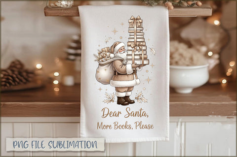 Cozy Christmas Kitchen Towel PNG Bundle Sublimation Shetara Begum 