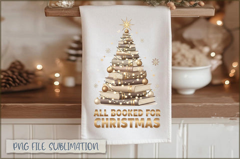 Cozy Christmas Kitchen Towel PNG Bundle Sublimation Shetara Begum 
