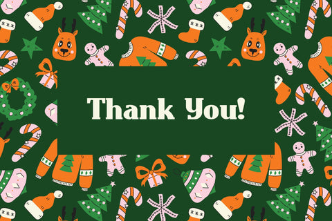 Cozy Christmas Seamless Pattern Digital Pattern Rin Green 