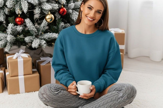 Cozy christmas sweatshirt mockup SVG Designangry 