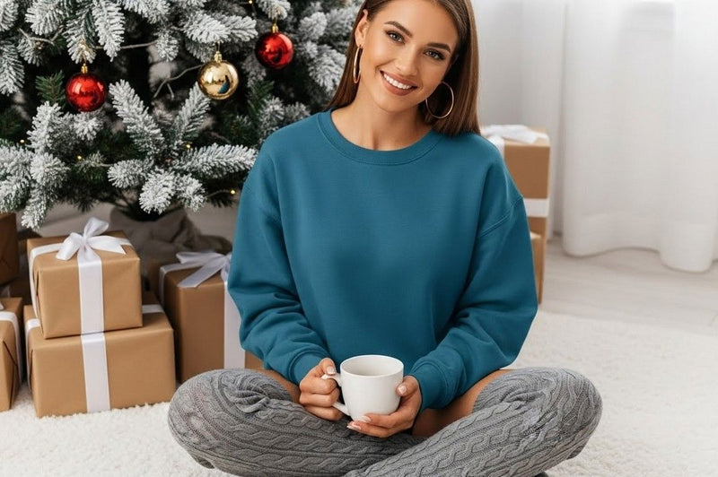 Cozy christmas sweatshirt mockup SVG Designangry 
