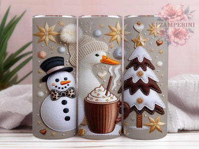 Cozy Country Christmas Goose Tumbler, Cozy Country Wrap, 20Oz Skinny Tumbler, Farmhouse Holiday Sublimation, Rustic Christmas Goose Design, Cute Winter Bird Tumbler, Country Christmas Wrap Sublimation Li Zamperini 
