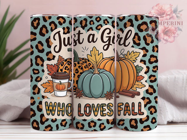 Cozy Fall Girl Pumpkin Tumbler, Pumpkin Tumbler Wrap, Autumn Mug Design, Cozy Fall Cup, Thanksgiving Tumbler, Fall Lover Gift, Autumn Drinkware Sublimation Li Zamperini 